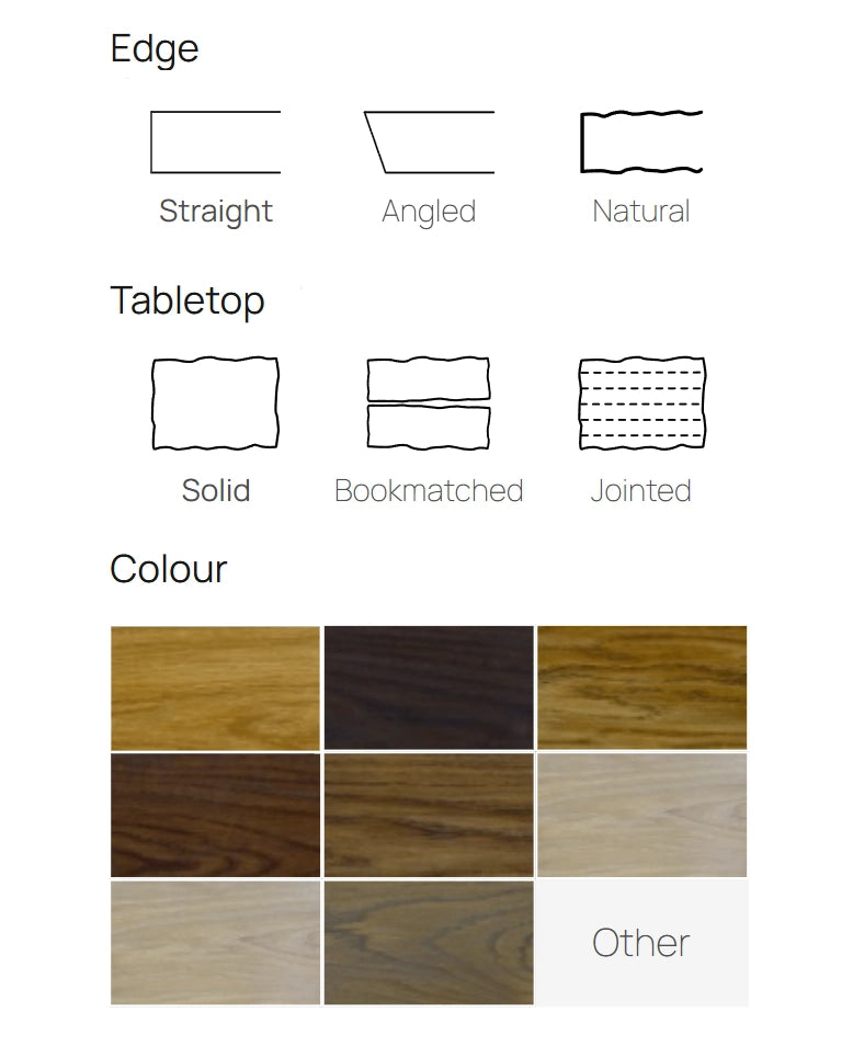 Narovski tammilankkupöydät