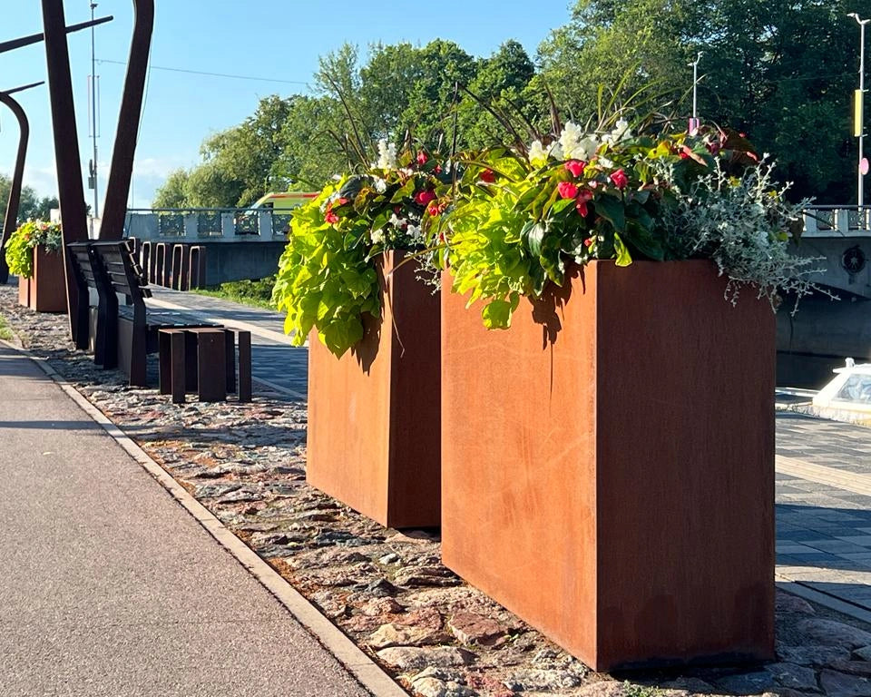 Cozo Corten teräs istutusastiat