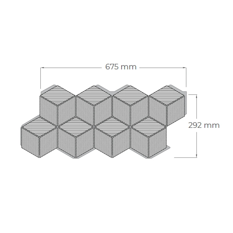 Sisustuslpaneeli Decnord Rhombus