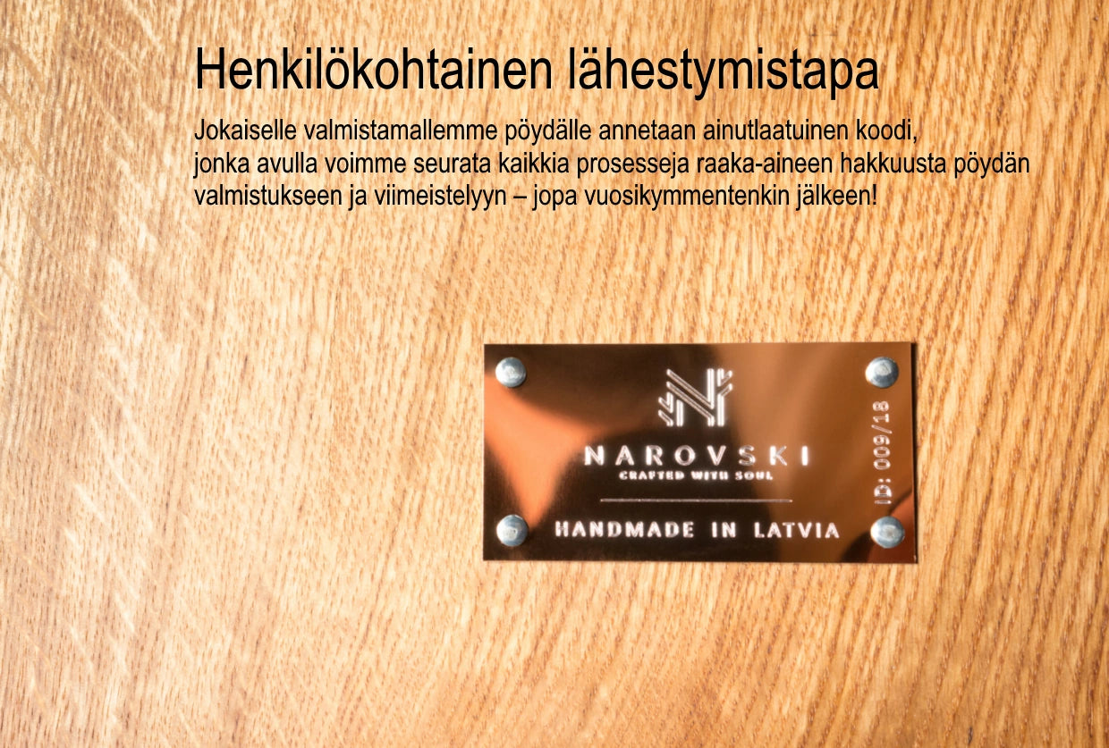 Narovski tammilankkupöydät